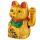 Gato Chinês da Sorte Maneki Neko Olhos abertos 17cm