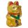 Gato Chinês da Sorte Maneki Neko Olhos abertos 21cm