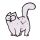 Relogio de parede com forma de Simon's Cat