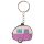 Porta-chaves com funda para chaves PVC Caravana