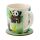 Reino Animal Panda Caneca de Porcelana e Base 