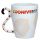 Caneca de Porcelana asa com forma de Cauda Zooniverso Chita