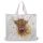 Jan Pashley Highland Coo Cow - saco para compras reutilizável