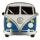 Pin Colecionável esmalte azul Volkswagen VW T1 Camper Bus
