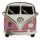 Pin Colecionável esmalte rosa Volkswagen VW T1 Camper Bus