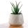Vaso cor creme e esmaltado para plantas - Florens Hesperantha - S