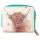 Jan Pashley Highland Coo - Carteira pequena com fecho Zip