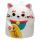 Caneca de Cerâmica ao Contrário - Gato Chinês da Sorte Maneki Neko