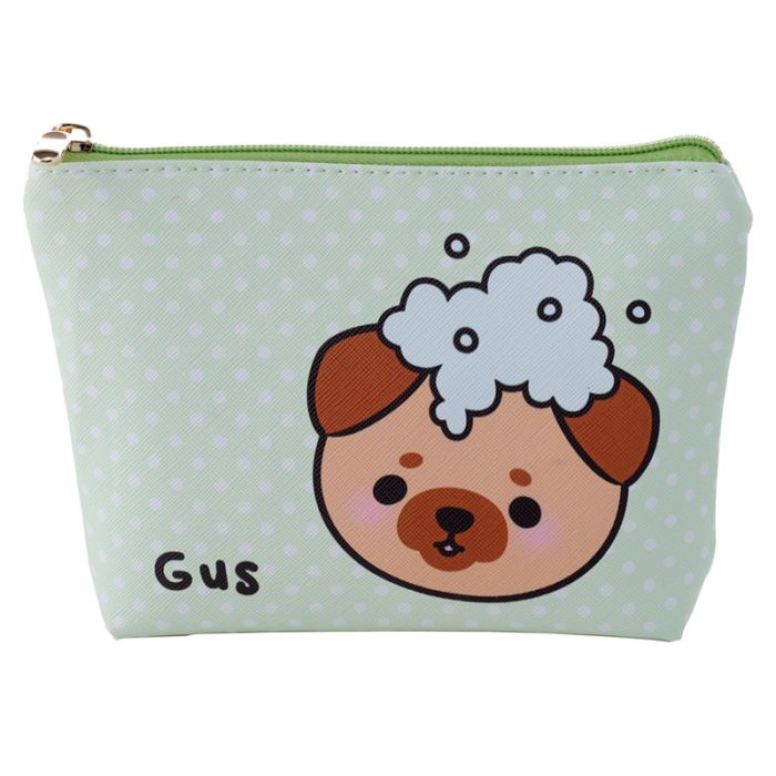 Saco pequeno de maquilhagem em PVC - Adoramals Gus o Pug