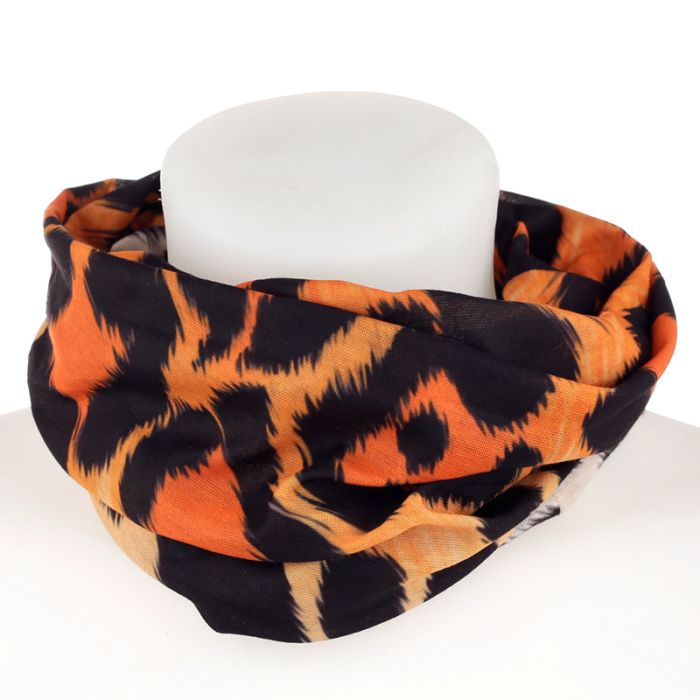 Lenço Bandana para o pescoço - Padrão Leopardo