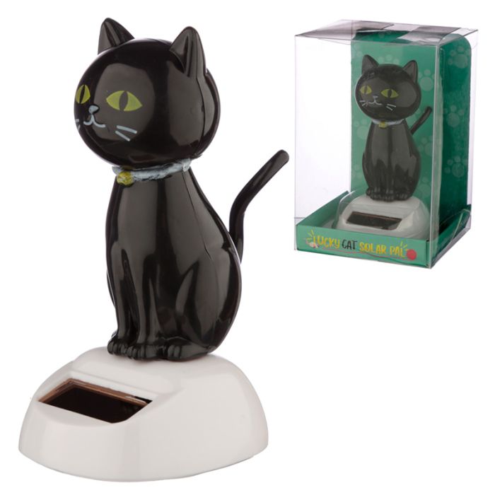 Boneco Solar - Gato Preto da Sorte