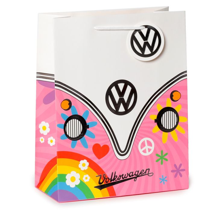 Saco para Presentes - Volkswagen Camper Bus VW T1 Floral - Grande