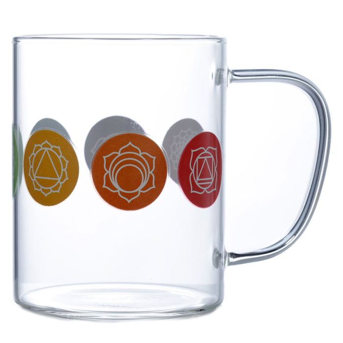 Chakra Caneca de vidro