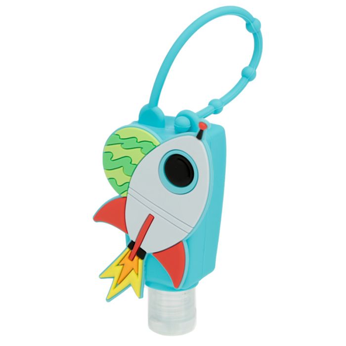 Gel Sanitizante para Mãos com Capa de Silicone Foguetão do Cadete Espacial