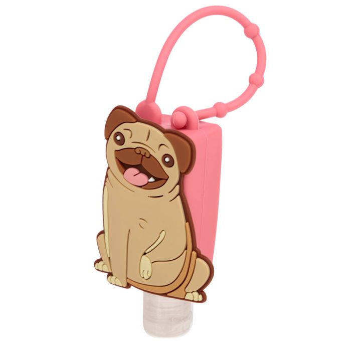 Gel Sanitizante para Mãos com Capa de Silicone - Mopps Pug
