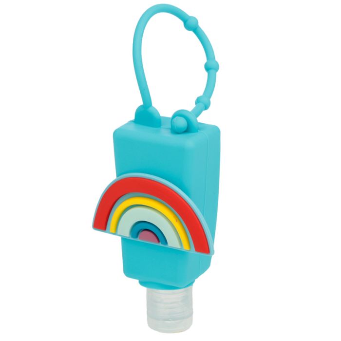Gel Sanitizante para Mãos com Capa de Silicone - Arco-Íris