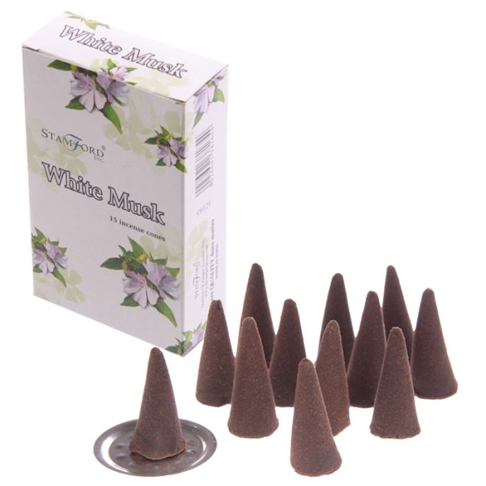 Cones de Incenso Stanford- Almizcle Blanco