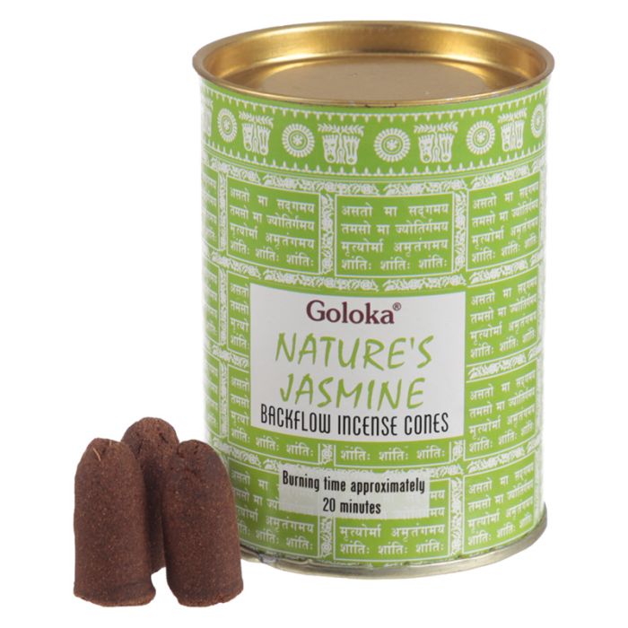 Cones de Incenso Afluxo Goloka - Jasmin