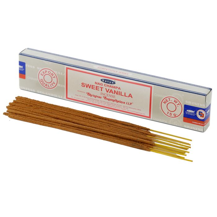 01365 Nag Champa Satya - Baunilha Doce - Sticks de Incenso