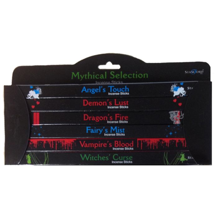 37149 Conjunto de 6 pacotes de paus de incenso Stamford Hex Preto mítico