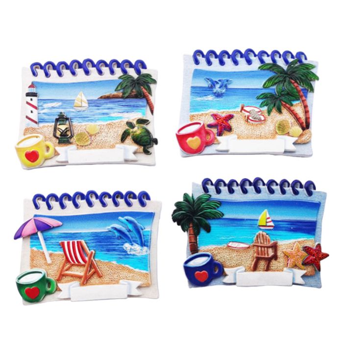 3D Íman recordação à beira-mar caderno