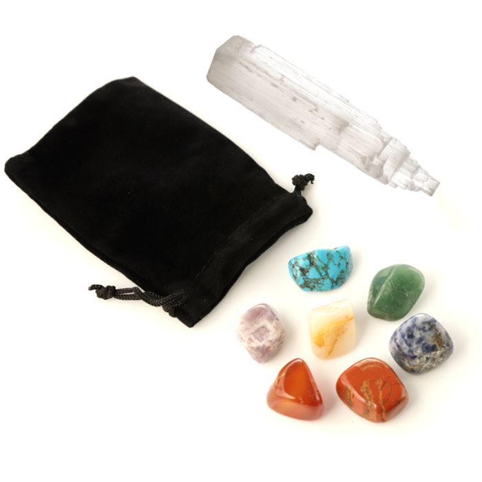 Conjunto de 7 Pedras Preciosas Chakra