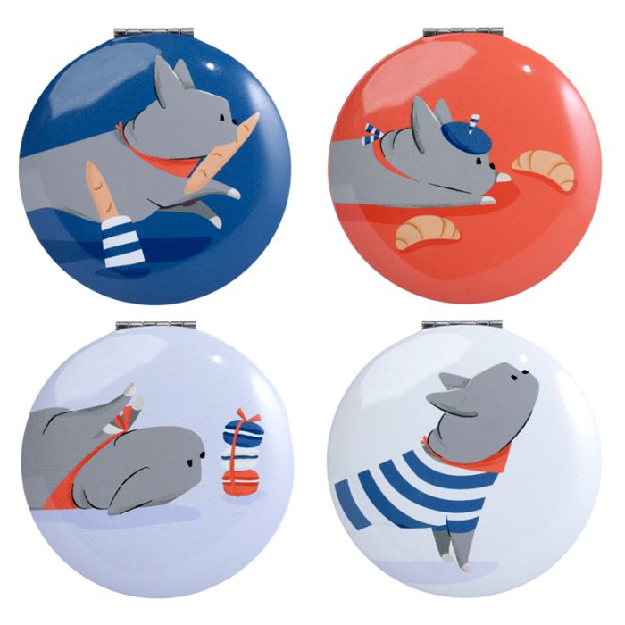 Bertrand o Bulldog Francês - Espelho Compacto