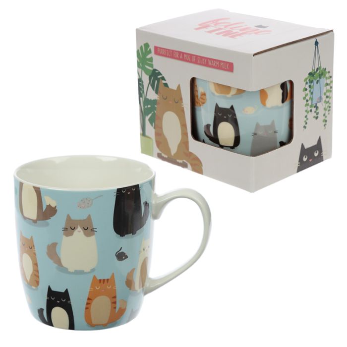 Caneca porcelana chinesa - Feline Fine