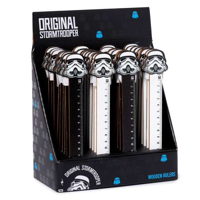 Régua de madeira moldada Stormtrooper (15cm)