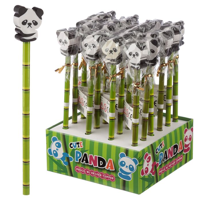 Lapiz e borracha Urso Panda