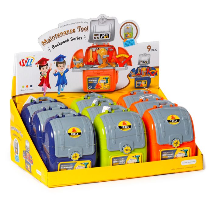 Brinquedo Banco de ferramentas com acessórios