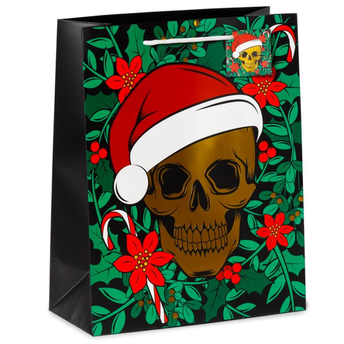 Saco para Prendas - Caveira de Natal - Grande