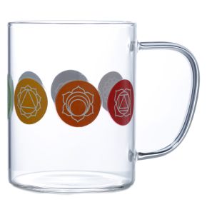 Chakra Caneca de vidro