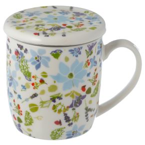 Set de caneca e infusor com tampa Julie Dodsworth Jardins de Lavanda