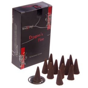 Cones de Incenso Stamford Negro Fogo de Dragoes
