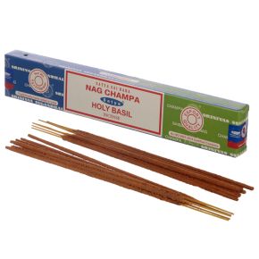 01322 Paus de Incenso Satya Nag Champa - Santo Basílico