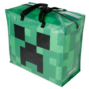 Saco para Lavandaria/Armazenamento com fecho Zip - Minecraft Creeper