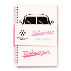 Caderno A5 com espiral e líneas Volkswagen VW T1 Camper Bus Summer