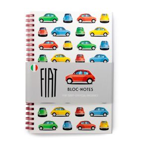 Caderno de Notas A5 com espiral e líneas - Retro Fiat 500