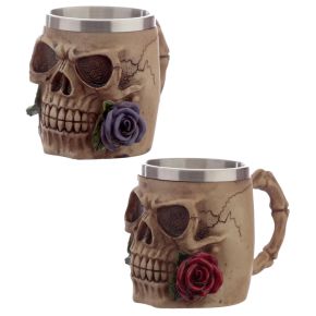 Skull and Roses Tankard - Decorative Only