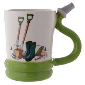 Caneca de cerâmica jardim com Asa em forma de Mangueira