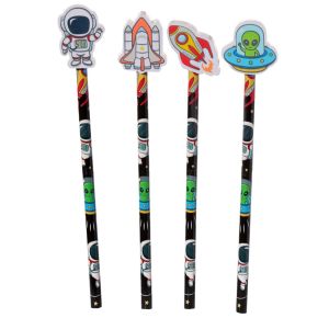 Olá espaço Caneta multi cor com borracha