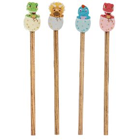 Lápis com ponta de Borracha - Ovo de Dinossauro Bebé