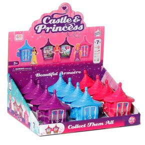 Mini brinquedo em forma de castelo com princesa e joias Mini brinquedo em forma de castelo com princesa e joias