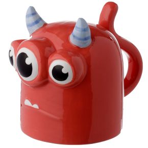 Caneca de Cerâmica ao Contrário - Monstro Monstarz Vermelho
