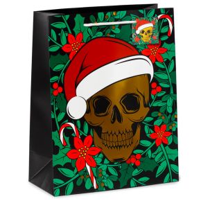 Saco para Prendas - Caveira de Natal - Grande
